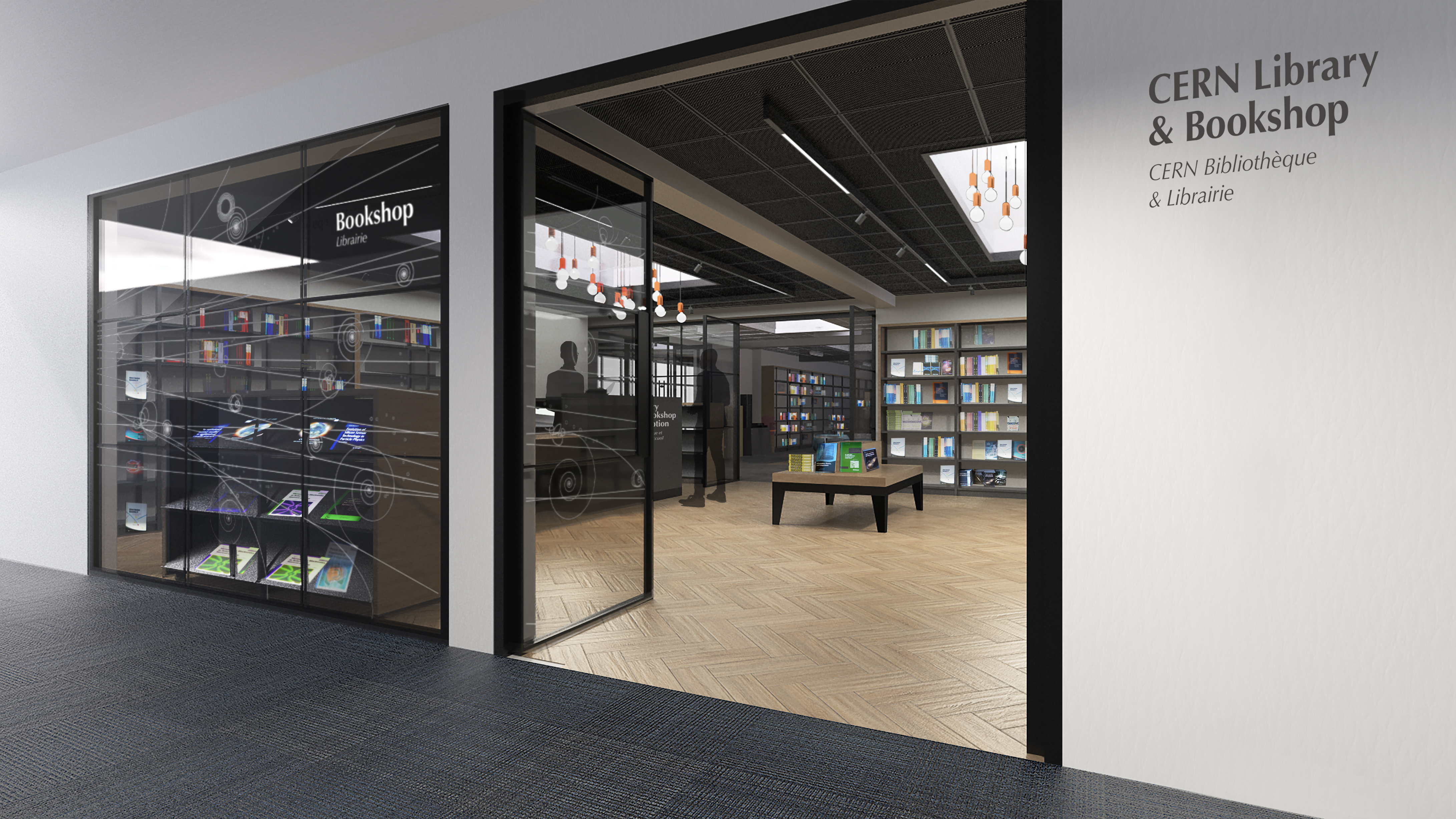 New Library and Bookshop entrance