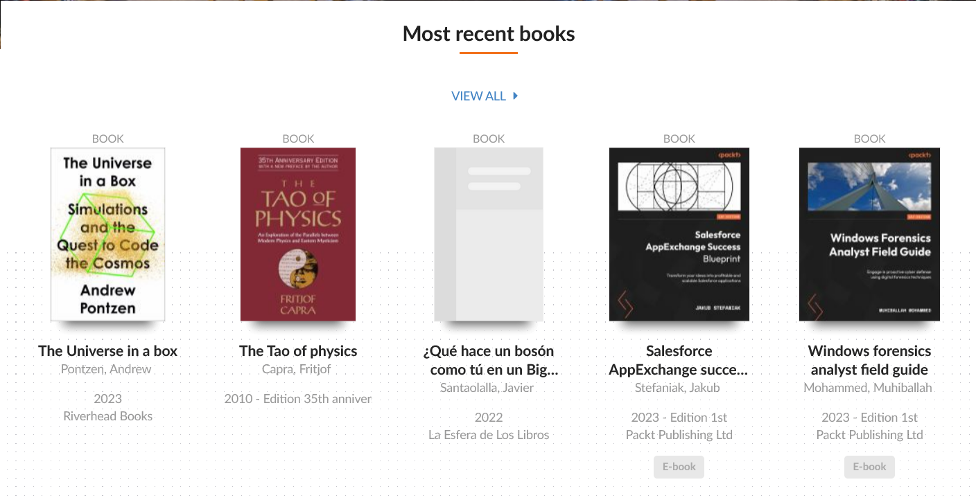 CERN Library Catalogue