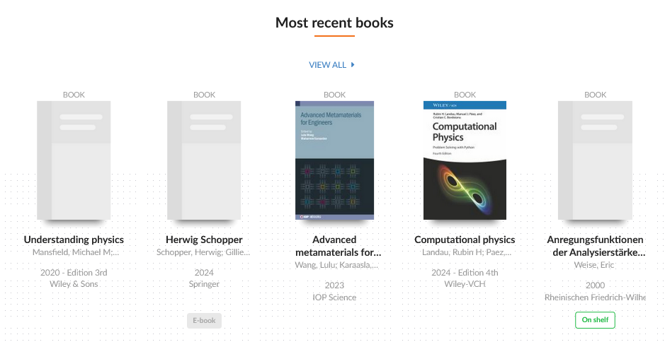 CERN Library Catalogue